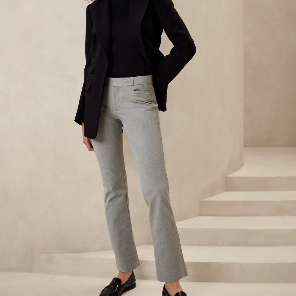 Grey work trousers from banana republic